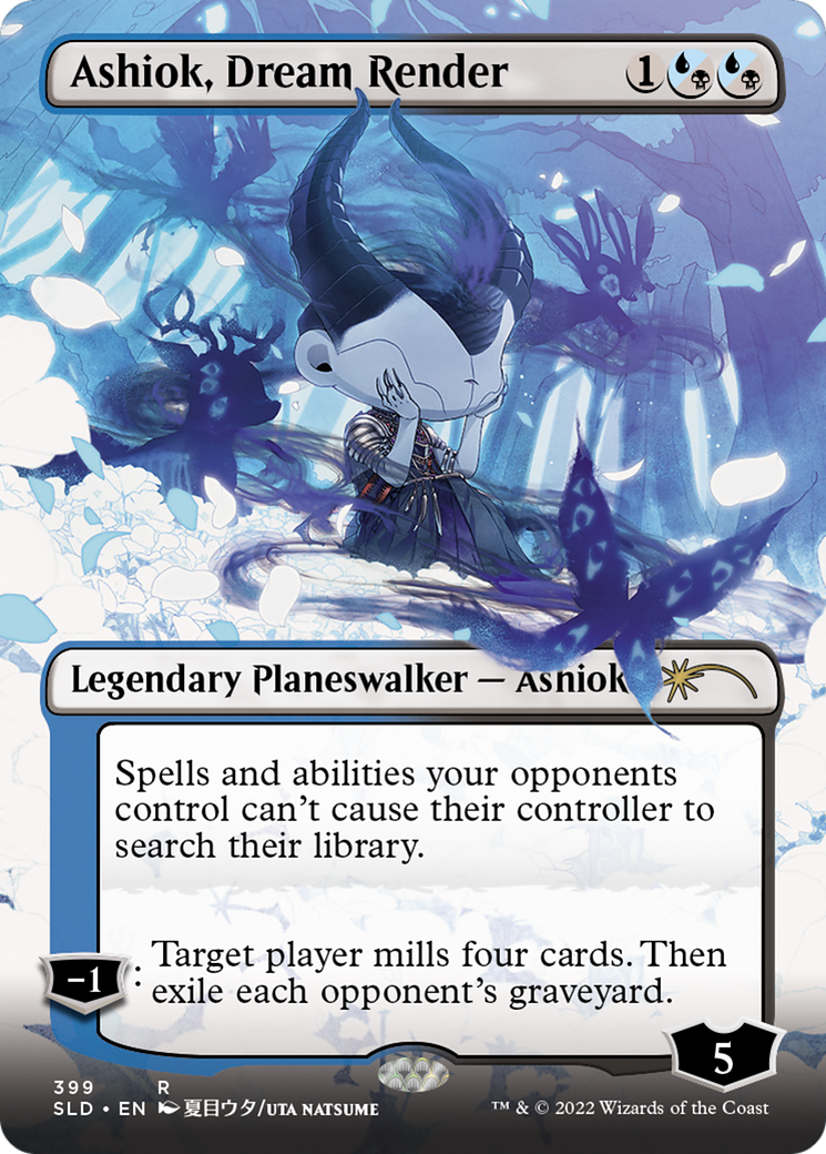 Ashiok, Dream Render (SLD-399) - Secret Lair Drop (Borderless) - Premium MTG Single from Wizards of the Coast - Just $3.40! Shop now at Game Crave Tournament Store