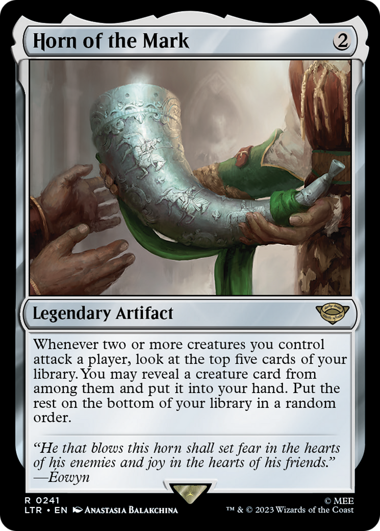 Horn of the Mark (LTR-241) - The Lord of the Rings: Tales of Middle-earth - Premium MTG Single from Wizards of the Coast - Just $0.26! Shop now at Game Crave Tournament Store
