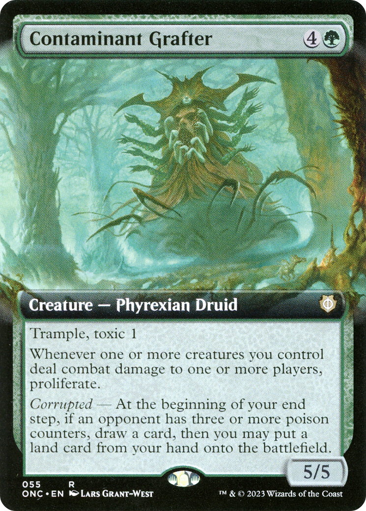 Contaminant Grafter (ONC-055) - Phyrexia: All Will Be One Commander: (Extended Art) - Premium MTG Single from Wizards of the Coast - Just $1.52! Shop now at Game Crave Tournament Store