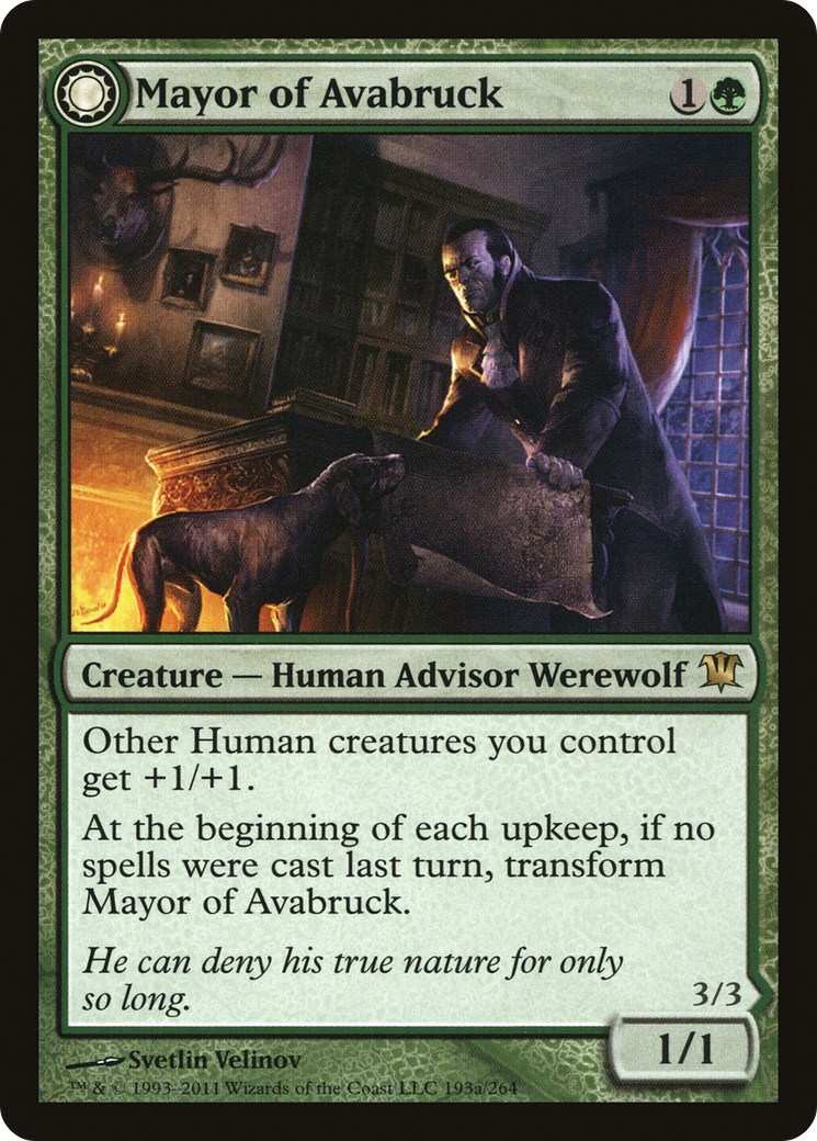 Mayor of Avabruck // Howlpack Alpha (ISD-193) - Innistrad: (Double Faced Transform) - Premium MTG Single from Wizards of the Coast - Just $0.33! Shop now at Game Crave Tournament Store