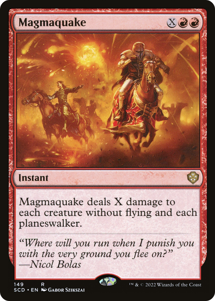 Magmaquake (SCD-149) - Starter Commander Decks - Premium MTG Single from Wizards of the Coast - Just $0.08! Shop now at Game Crave Tournament Store