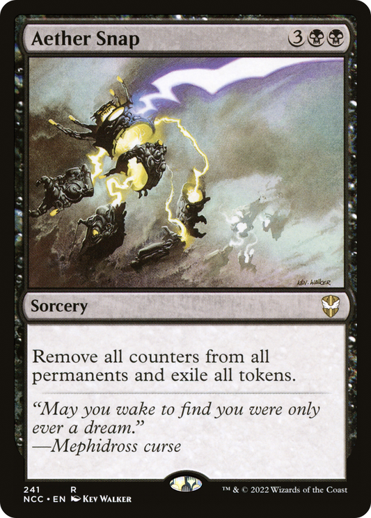 Aether Snap (NCC-241) - New Capenna Commander - Premium MTG Single from Wizards of the Coast - Just $0.08! Shop now at Game Crave Tournament Store