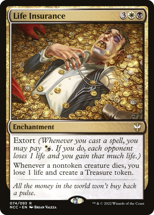 Life Insurance (NCC-074) - New Capenna Commander - Premium MTG Single from Wizards of the Coast - Just $0.08! Shop now at Game Crave Tournament Store
