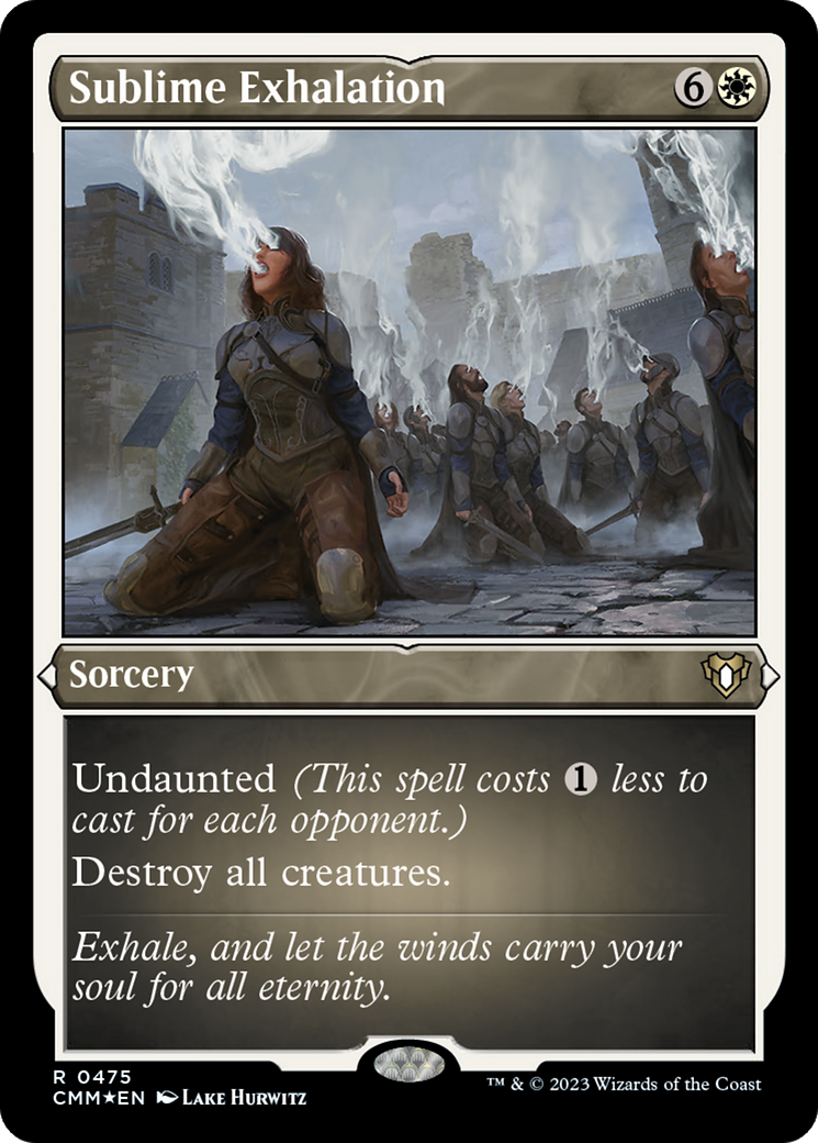 Sublime Exhalation (CMM-475) - Commander Masters Etched Foil - Premium MTG Single from Wizards of the Coast - Just $0.10! Shop now at Game Crave Tournament Store