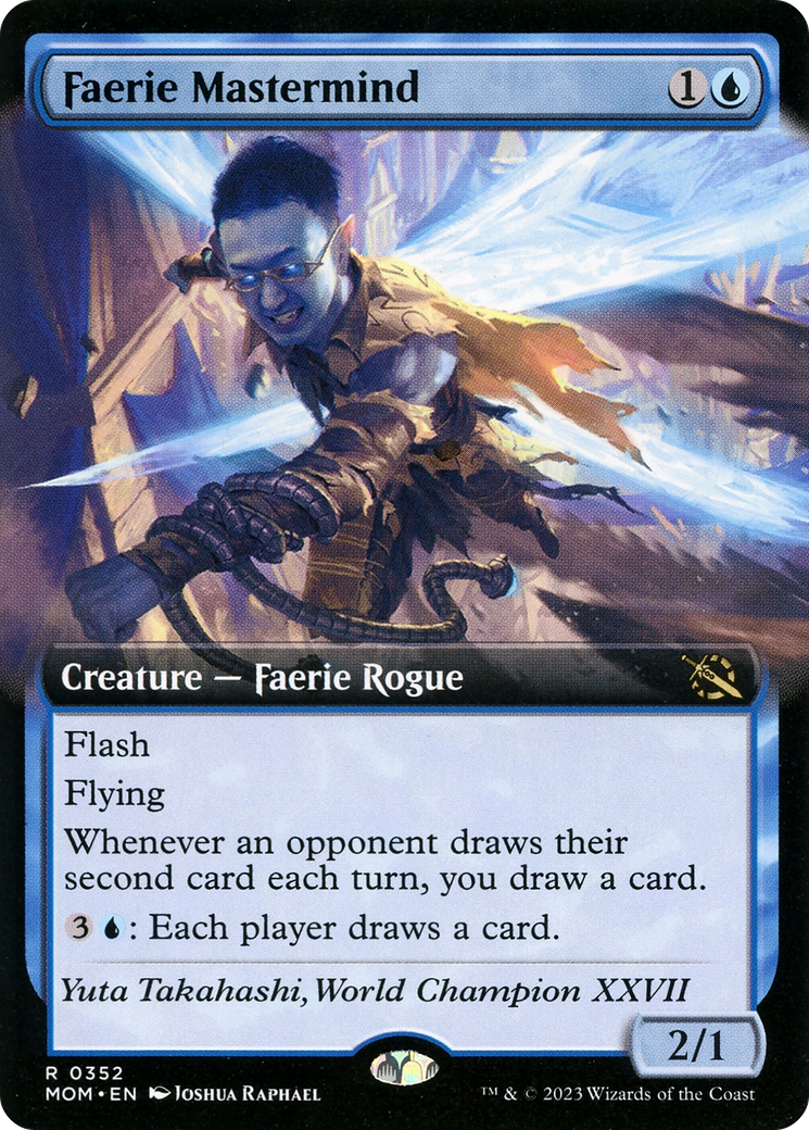 Faerie Mastermind (MOM-352) - March of the Machine: (Extended Art) - Premium MTG Single from Wizards of the Coast - Just $3.34! Shop now at Game Crave Tournament Store