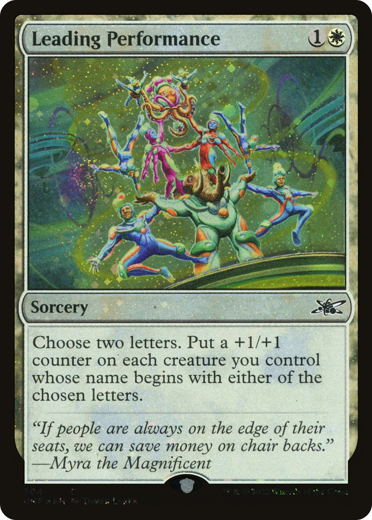Leading Performance (UNF-304) - Unfinity Foil - Premium MTG Single from Wizards of the Coast - Just $0.08! Shop now at Game Crave Tournament Store