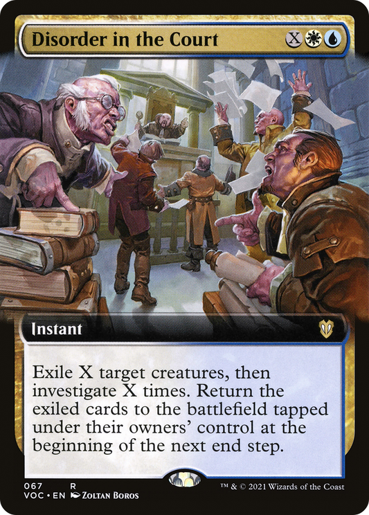 Disorder in the Court (VOC-067) - Crimson Vow Commander: (Extended Art) - Premium MTG Single from Wizards of the Coast - Just $0.19! Shop now at Game Crave Tournament Store