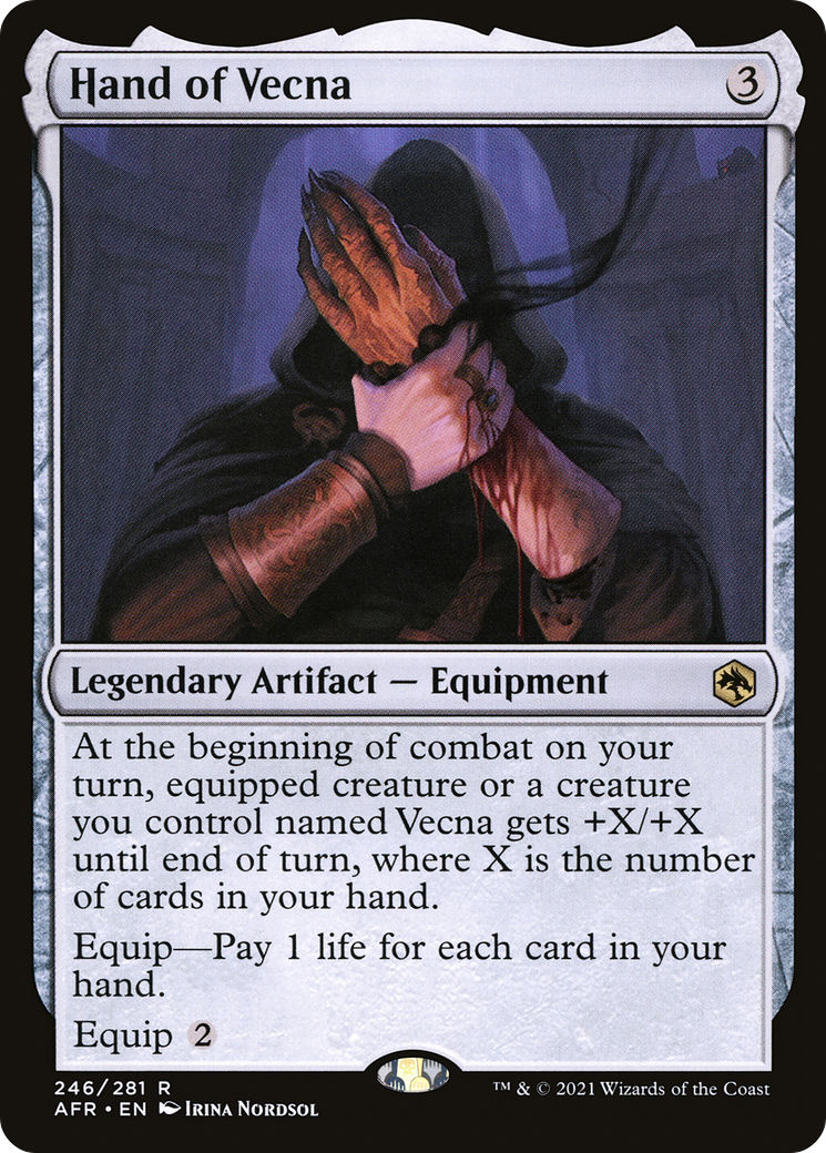 Hand of Vecna (AFR-246) - Adventures in the Forgotten Realms - Premium MTG Single from Wizards of the Coast - Just $0.25! Shop now at Game Crave Tournament Store