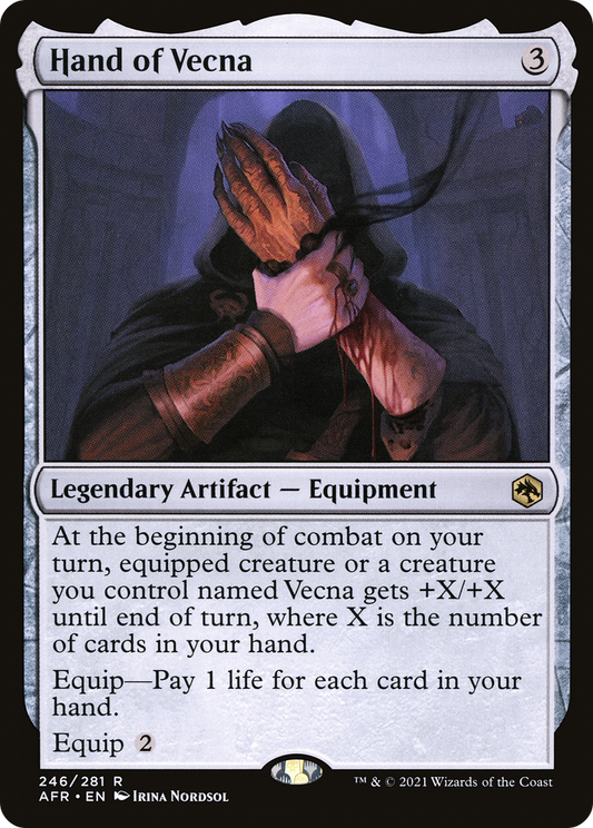 Hand of Vecna (AFR-246) - Adventures in the Forgotten Realms - Premium MTG Single from Wizards of the Coast - Just $0.25! Shop now at Game Crave Tournament Store