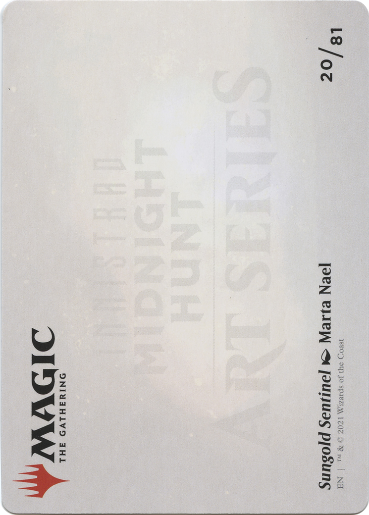 Sungold Sentinel // Sungold Sentinel (AMID-020) - Midnight Hunt Art Series (Borderless) - Premium MTG Single from Wizards of the Coast - Just $0! Shop now at Game Crave Tournament Store