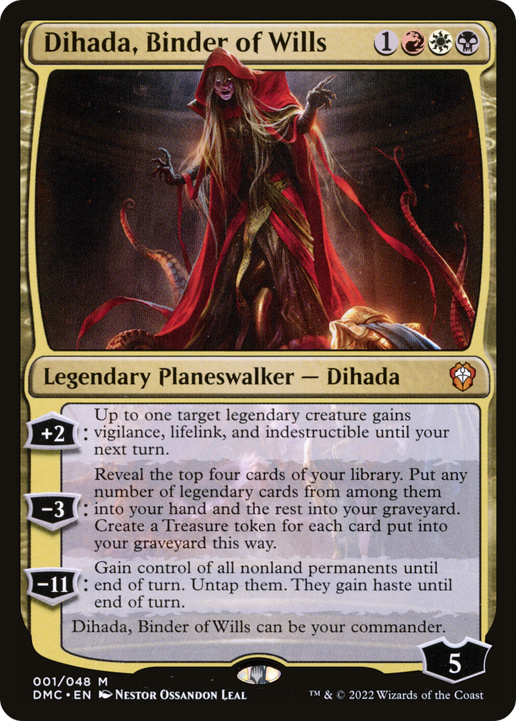 Dihada, Binder of Wills (DMC-001) - Dominaria United Commander - Premium MTG Single from Wizards of the Coast - Just $3.82! Shop now at Game Crave Tournament Store