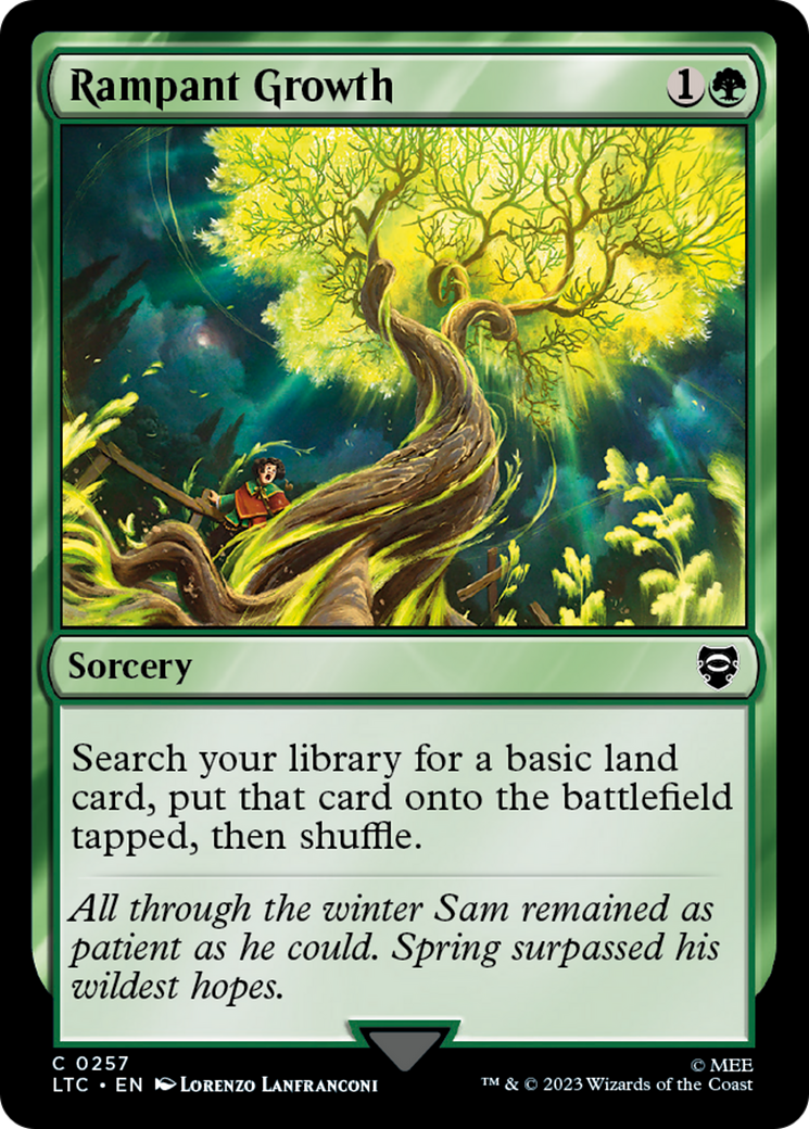 Rampant Growth (LTC-257) - Tales of Middle-earth Commander - Premium MTG Single from Wizards of the Coast - Just $0.11! Shop now at Game Crave Tournament Store