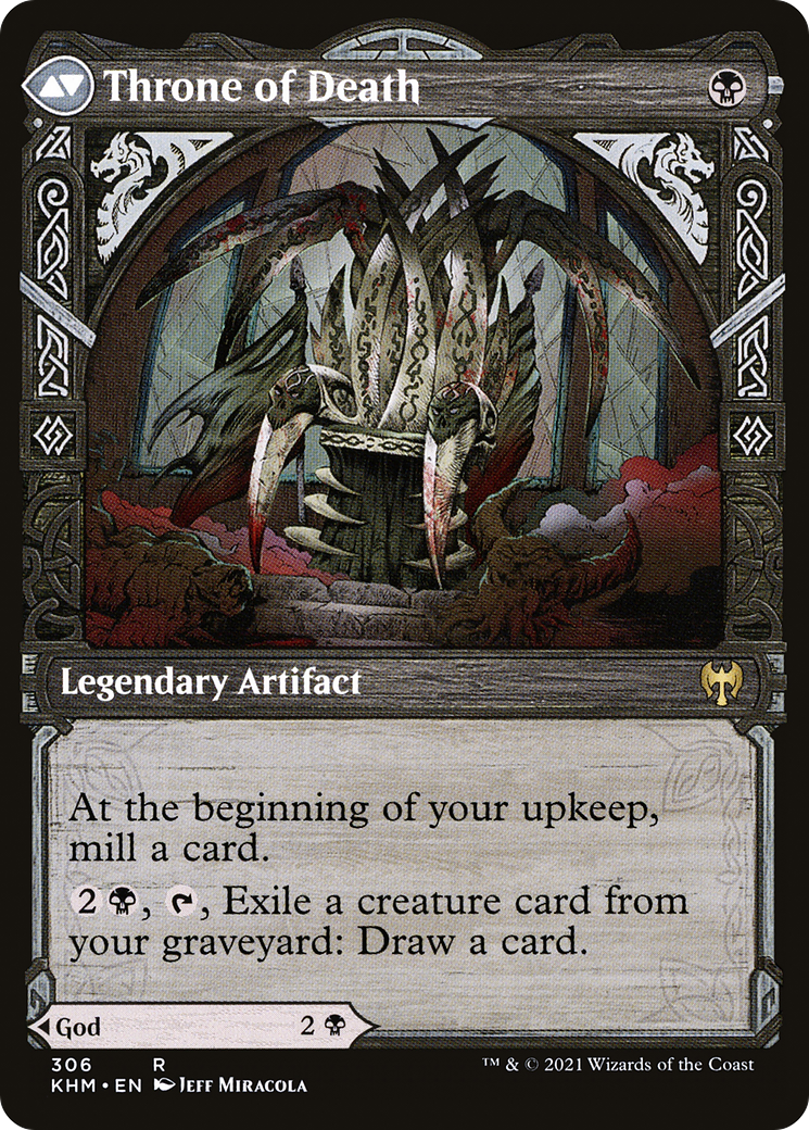 Egon, God of Death // Throne of Death (KHM-306) - Kaldheim: (Showcase) - Premium MTG Single from Wizards of the Coast - Just $0.08! Shop now at Game Crave Tournament Store