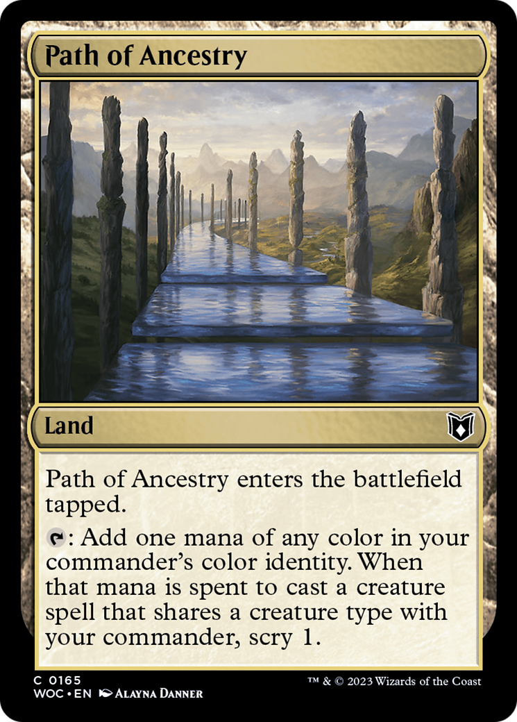 Path of Ancestry (WOC-165) - Wilds of Eldraine Commander - Premium MTG Single from Wizards of the Coast - Just $0.08! Shop now at Game Crave Tournament Store