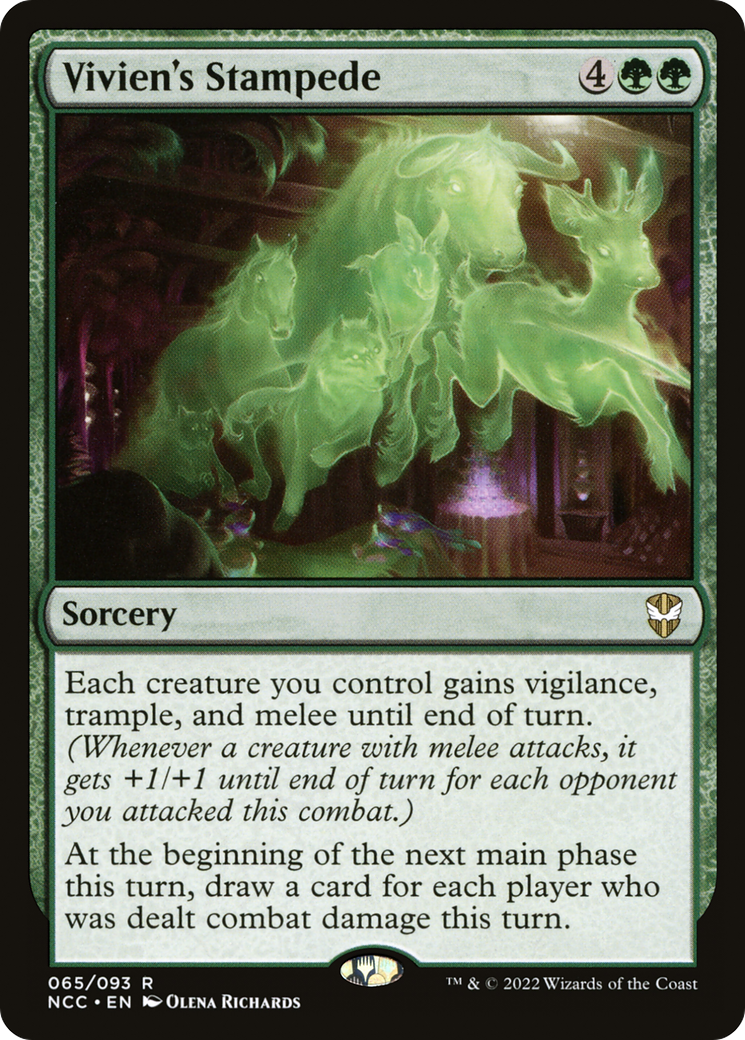 Vivien's Stampede (NCC-065) - New Capenna Commander - Premium MTG Single from Wizards of the Coast - Just $0.27! Shop now at Game Crave Tournament Store
