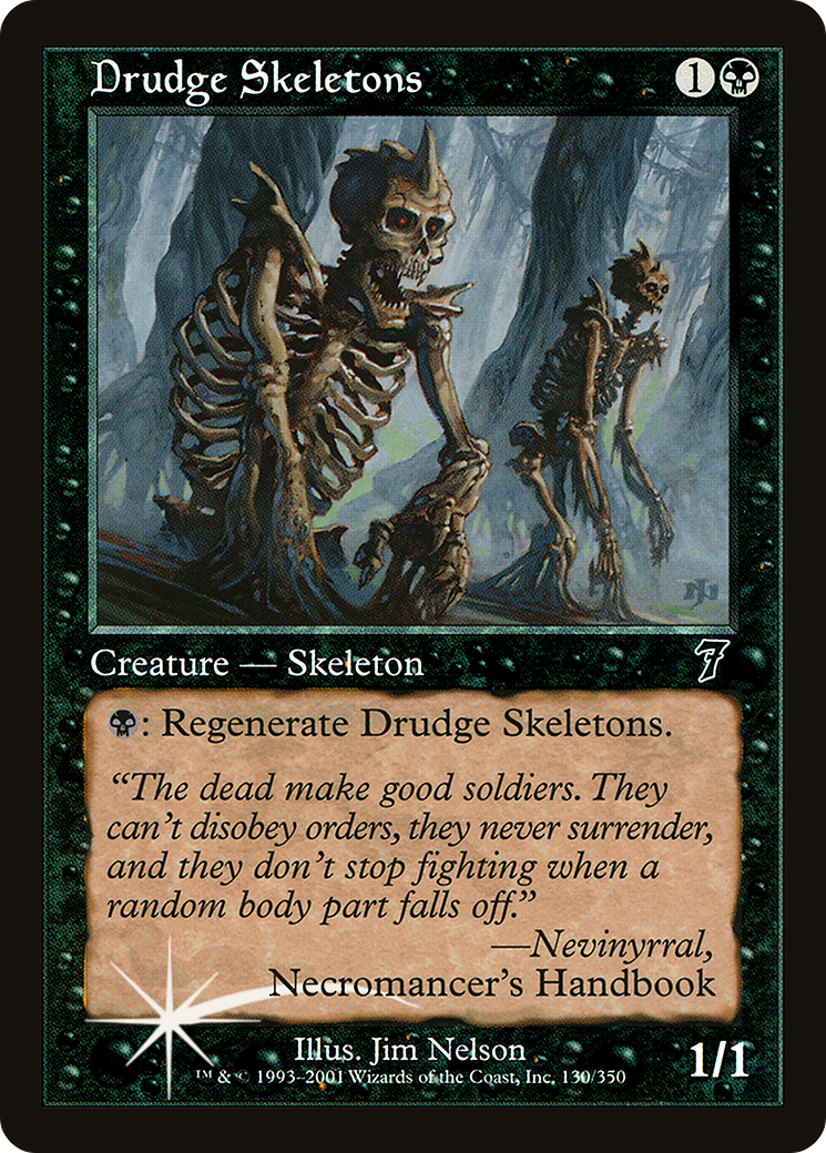 Drudge Skeletons (7ED-130★) - Seventh Edition Foil - Premium MTG Single from Wizards of the Coast - Just $0.87! Shop now at Game Crave Tournament Store