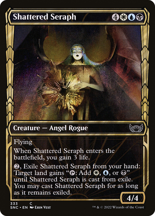 Shattered Seraph (SNC-333) - Streets of New Capenna: (Showcase) Foil - Premium MTG Single from Wizards of the Coast - Just $0.08! Shop now at Game Crave Tournament Store