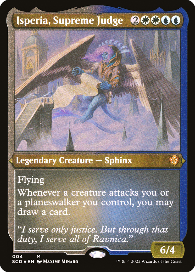Isperia, Supreme Judge (SCD-004) - Starter Commander Decks Etched Foil - Premium MTG Single from Wizards of the Coast - Just $0.26! Shop now at Game Crave Tournament Store