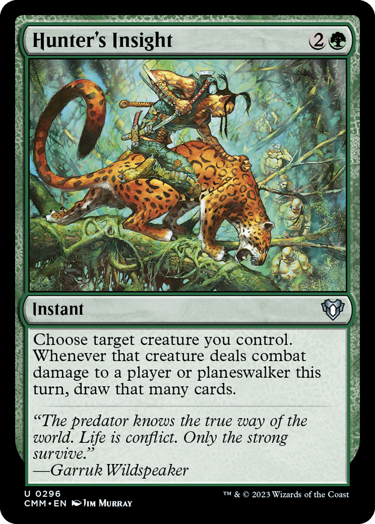 Hunter's Insight (CMM-296) - Commander Masters - Premium MTG Single from Wizards of the Coast - Just $0.08! Shop now at Game Crave Tournament Store