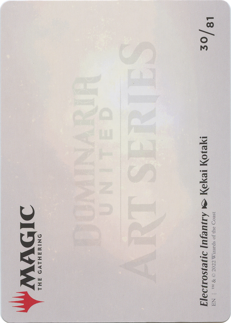 Electrostatic Infantry // Electrostatic Infantry (ADMU-030) - Dominaria United Art Series (Borderless) - Premium MTG Single from Wizards of the Coast - Just $0! Shop now at Game Crave Tournament Store