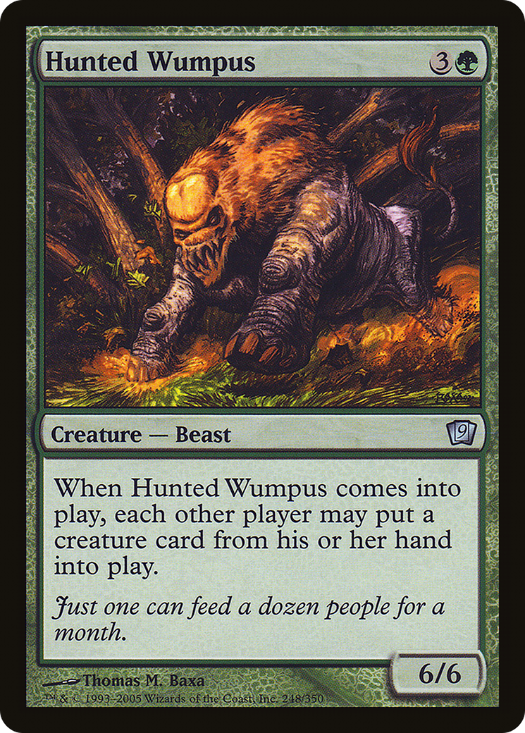 Hunted Wumpus (9ED-248★) - Ninth Edition Foil - Premium MTG Single from Wizards of the Coast - Just $0.15! Shop now at Game Crave Tournament Store
