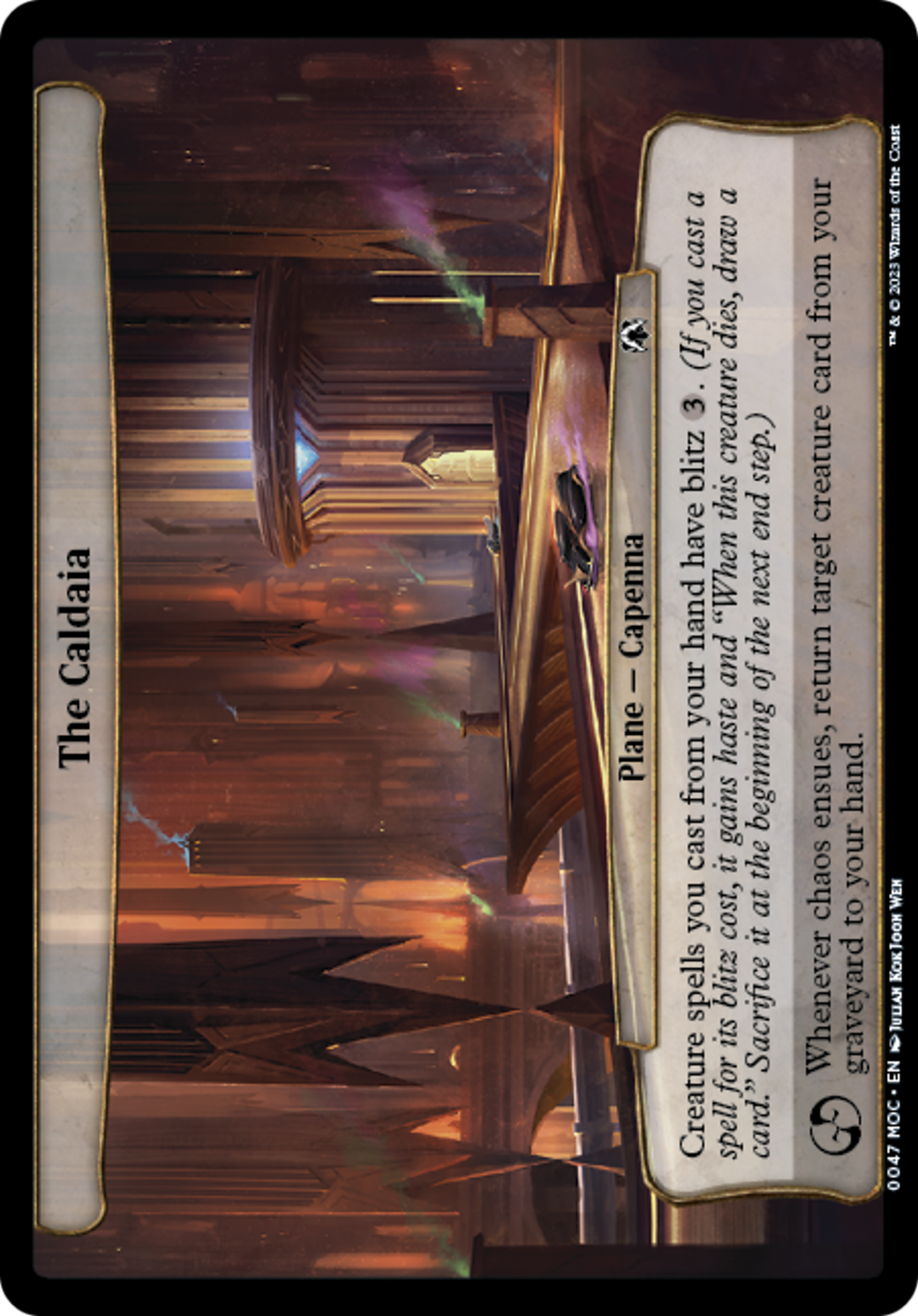 The Caldaia (MOC-047) - March of the Machine Commander - Premium MTG Single from Wizards of the Coast - Just $0.14! Shop now at Game Crave Tournament Store