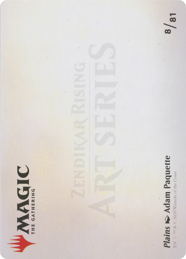 Plains // Plains (AZNR-008) - Zendikar Rising Art Series (Borderless) - Premium MTG Single from Wizards of the Coast - Just $0! Shop now at Game Crave Tournament Store