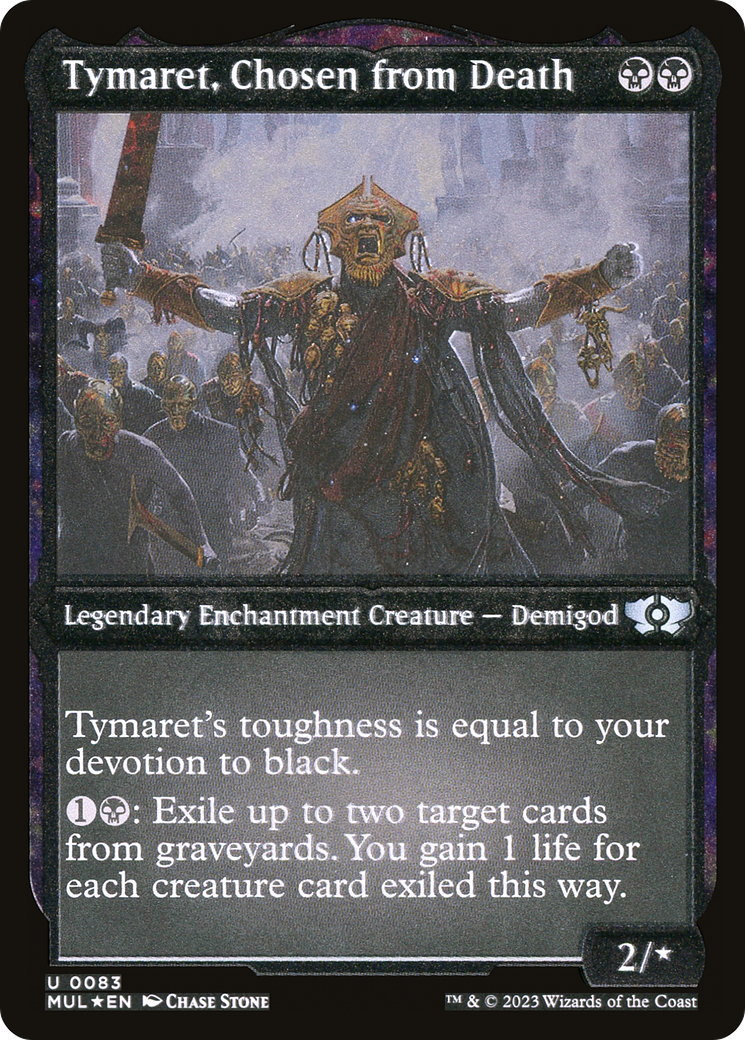 Tymaret, Chosen from Death (MUL-083) - Multiverse Legends: (nyxtouched) Etched Foil - Premium MTG Single from Wizards of the Coast - Just $0.08! Shop now at Game Crave Tournament Store