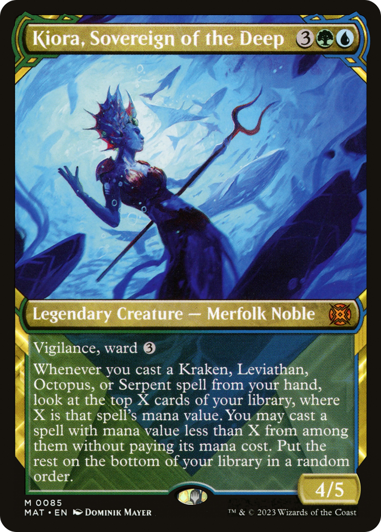 Kiora, Sovereign of the Deep (MAT-085) - March of the Machine: The Aftermath: (Showcase) Foil - Premium MTG Single from Wizards of the Coast - Just $0.56! Shop now at Game Crave Tournament Store