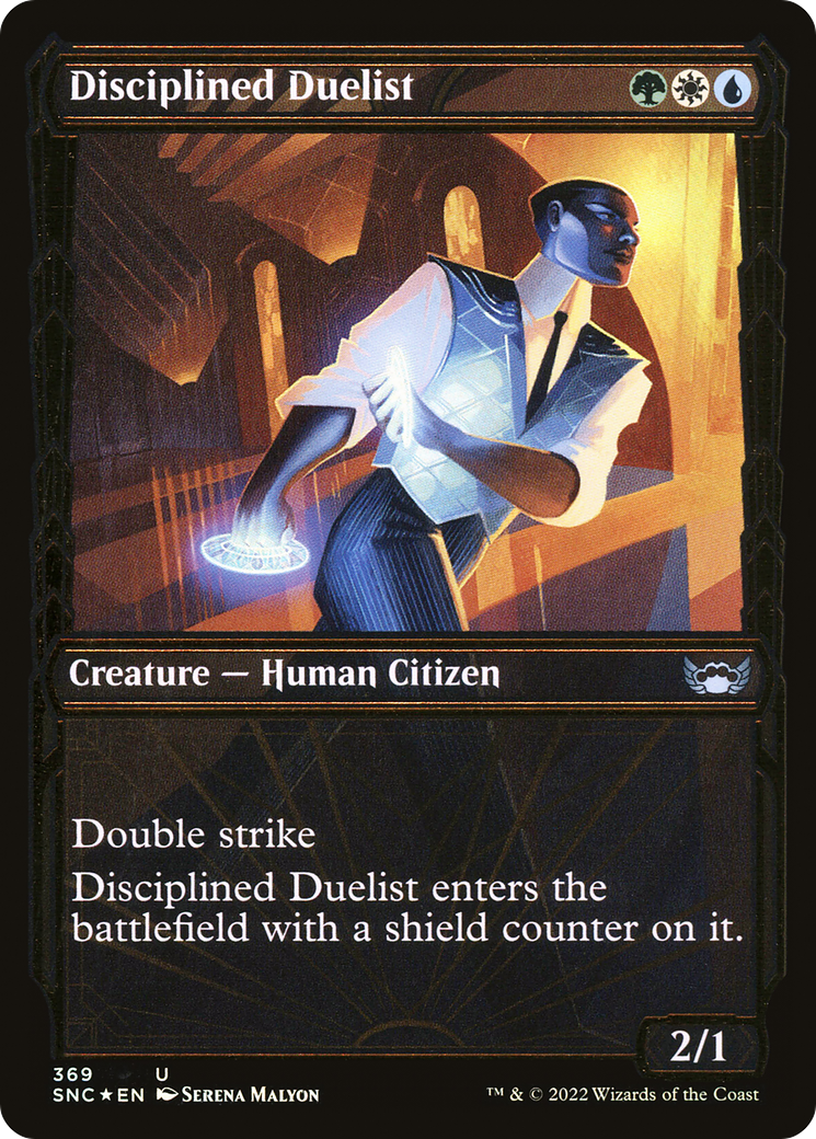 Disciplined Duelist (SNC-369) - Streets of New Capenna: (Showcase) Foil - Premium MTG Single from Wizards of the Coast - Just $0.25! Shop now at Game Crave Tournament Store
