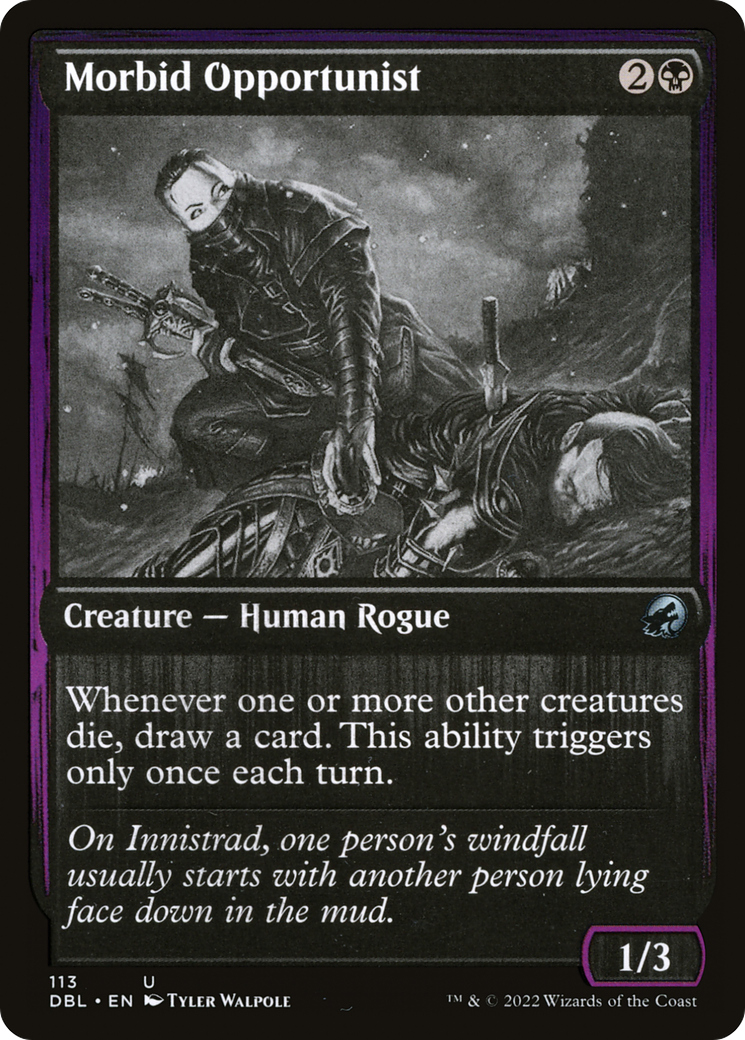 Morbid Opportunist (DBL-113) - Innistrad: Double Feature Foil - Premium MTG Single from Wizards of the Coast - Just $6.48! Shop now at Game Crave Tournament Store