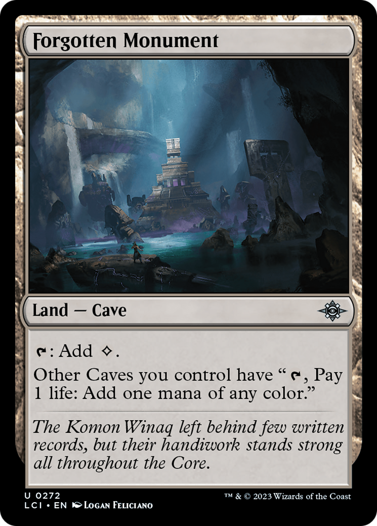 Forgotten Monument (LCI-272) - The Lost Caverns of Ixalan - Premium MTG Single from Wizards of the Coast - Just $0.08! Shop now at Game Crave Tournament Store