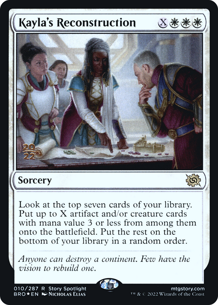 Kayla's Reconstruction (PBRO-10S) - The Brothers' War Promos Foil - Premium MTG Single from Wizards of the Coast - Just $0.09! Shop now at Game Crave Tournament Store