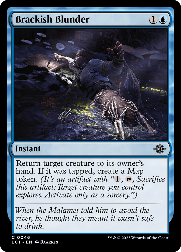 Brackish Blunder (LCI-046) - The Lost Caverns of Ixalan - Premium MTG Single from Wizards of the Coast - Just $0.08! Shop now at Game Crave Tournament Store