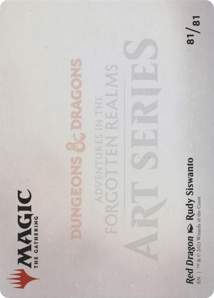 Red Dragon // Red Dragon (AAFR-081) - Adventures in the Forgotten Realms Art Series (Borderless) Foil - Premium MTG Single from Wizards of the Coast - Just $0! Shop now at Game Crave Tournament Store
