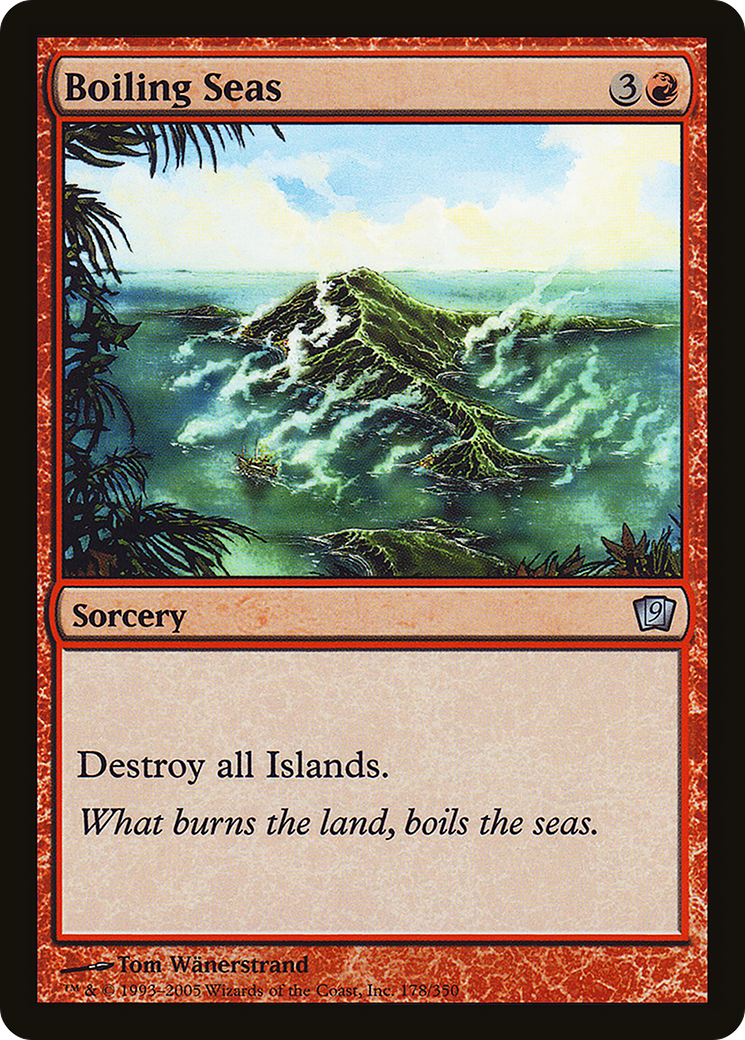 Boiling Seas (9ED-178★) - Ninth Edition Foil - Premium MTG Single from Wizards of the Coast - Just $2.88! Shop now at Game Crave Tournament Store