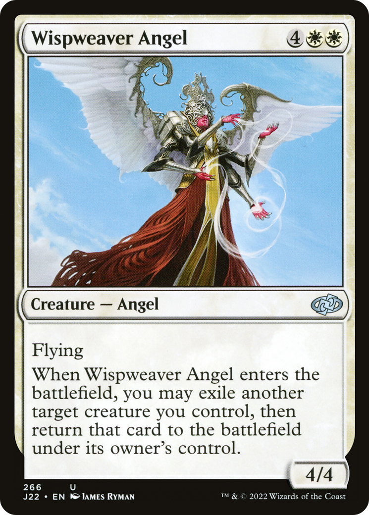 Wispweaver Angel (J22-266) - Jumpstart 2022 - Premium MTG Single from Wizards of the Coast - Just $0.08! Shop now at Game Crave Tournament Store