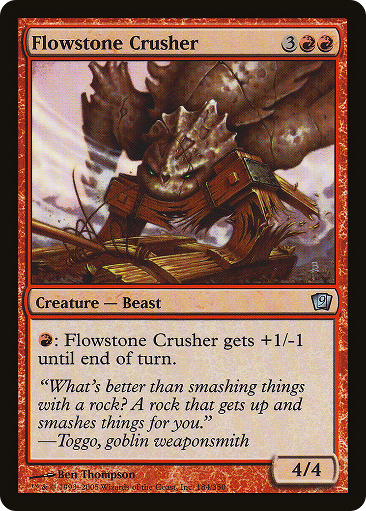 Flowstone Crusher (9ED-184★) - Ninth Edition Foil - Premium MTG Single from Wizards of the Coast - Just $0.08! Shop now at Game Crave Tournament Store