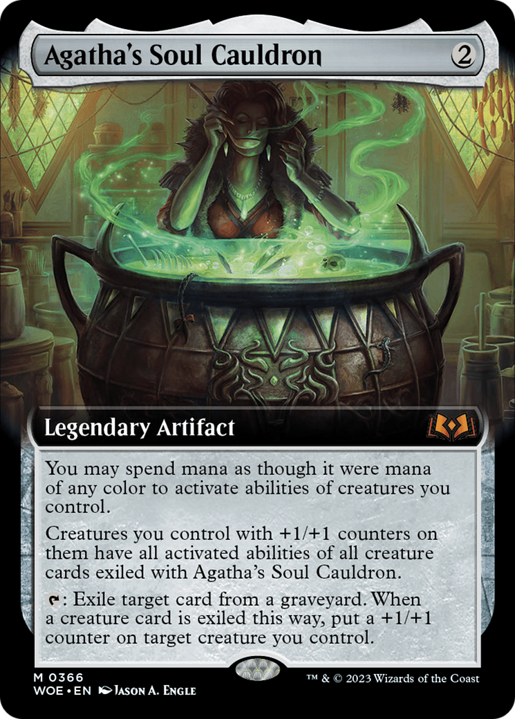 Agatha's Soul Cauldron (WOE-366) - Wilds of Eldraine: (Extended Art) - Premium MTG Single from Wizards of the Coast - Just $13.05! Shop now at Game Crave Tournament Store