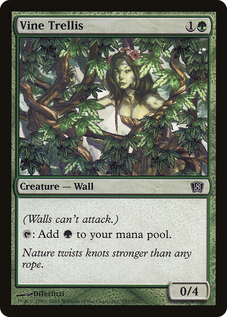 Vine Trellis (8ED-287★) - Eighth Edition Foil - Premium MTG Single from Wizards of the Coast - Just $2.88! Shop now at Game Crave Tournament Store