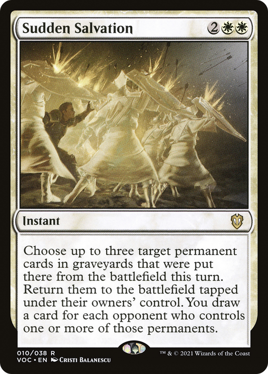 Sudden Salvation (VOC-010) - Crimson Vow Commander - Premium MTG Single from Wizards of the Coast - Just $0.08! Shop now at Game Crave Tournament Store