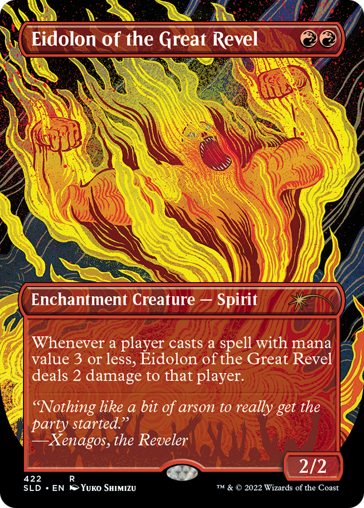 Eidolon of the Great Revel (SLD-422) - Secret Lair Drop (Borderless) - Premium MTG Single from Wizards of the Coast - Just $1.13! Shop now at Game Crave Tournament Store