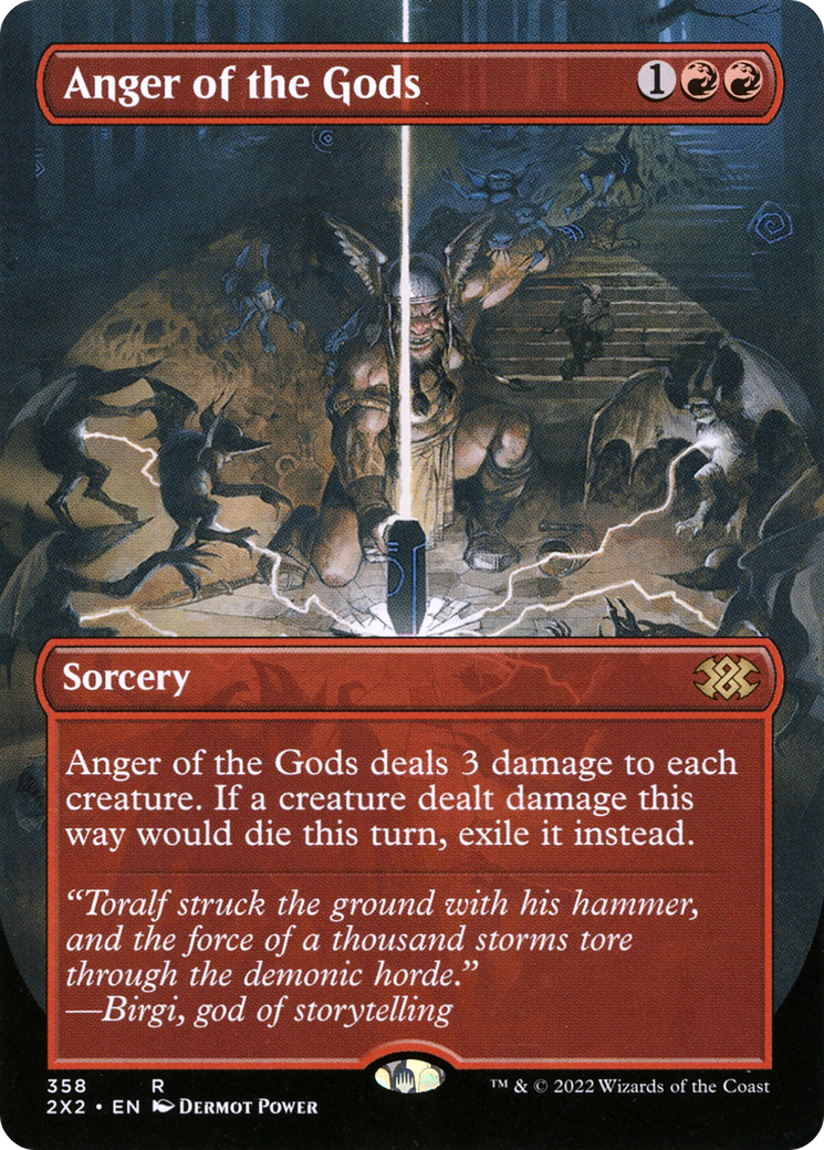 Anger of the Gods (2X2-358) - Double Masters 2022 (Borderless) - Premium MTG Single from Wizards of the Coast - Just $0.58! Shop now at Game Crave Tournament Store