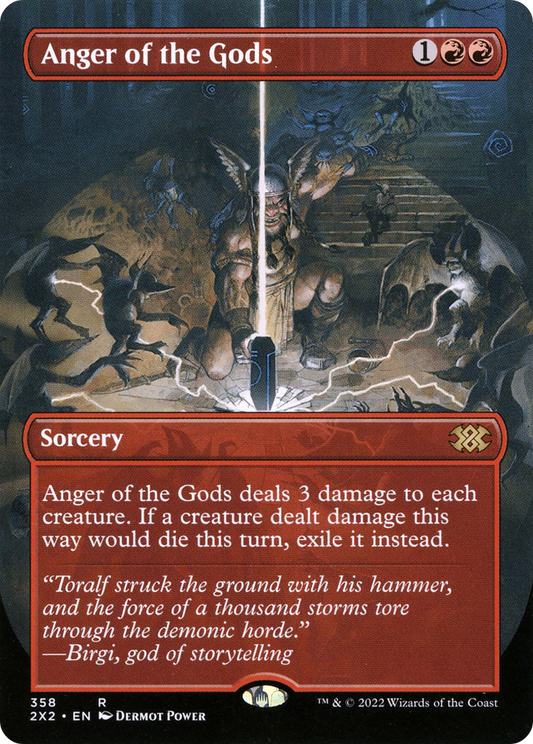 Anger of the Gods (2X2-358) - Double Masters 2022 (Borderless) - Premium MTG Single from Wizards of the Coast - Just $0.58! Shop now at Game Crave Tournament Store