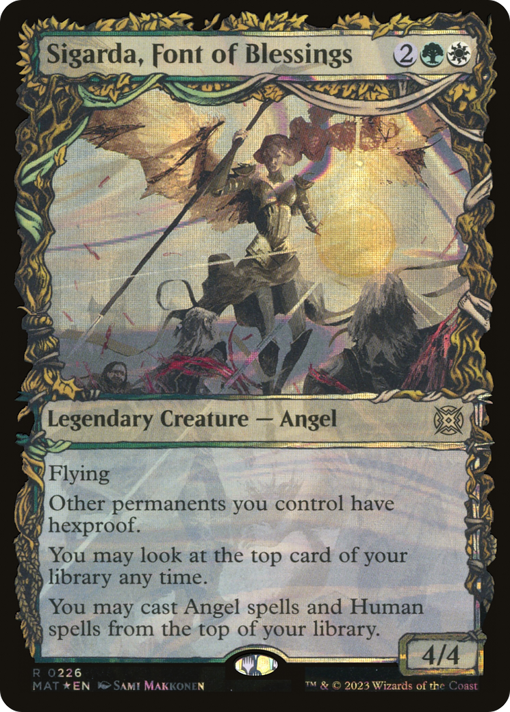 Sigarda, Font of Blessings (MAT-226) - March of the Machine: The Aftermath: (Showcase) Foil - Premium MTG Single from Wizards of the Coast - Just $14.35! Shop now at Game Crave Tournament Store