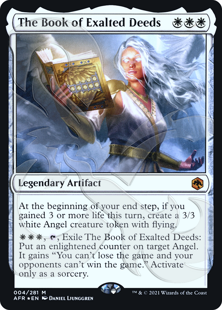 The Book of Exalted Deeds (PAFR-04A) - Adventures in the Forgotten Realms Promos Foil - Premium MTG Single from Wizards of the Coast - Just $5.66! Shop now at Game Crave Tournament Store