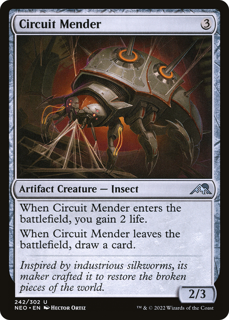 Circuit Mender (NEO-242) - Kamigawa: Neon Dynasty - Premium MTG Single from Wizards of the Coast - Just $0.08! Shop now at Game Crave Tournament Store