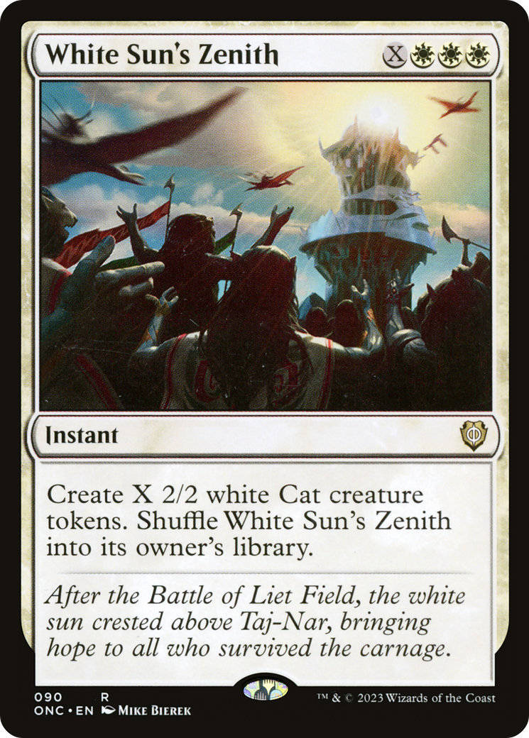 White Sun's Zenith (ONC-090) - Phyrexia: All Will Be One Commander - Premium MTG Single from Wizards of the Coast - Just $0.28! Shop now at Game Crave Tournament Store