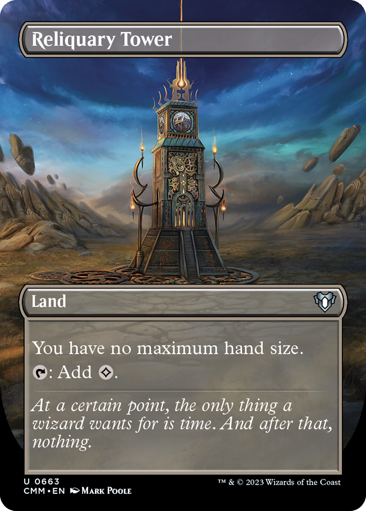 Reliquary Tower (CMM-663) - Commander Masters (Borderless) Foil - Premium MTG Single from Wizards of the Coast - Just $6.78! Shop now at Game Crave Tournament Store