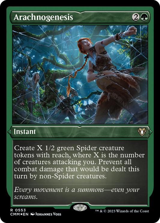 Arachnogenesis (CMM-553) - Commander Masters Etched Foil - Premium MTG Single from Wizards of the Coast - Just $1.24! Shop now at Game Crave Tournament Store
